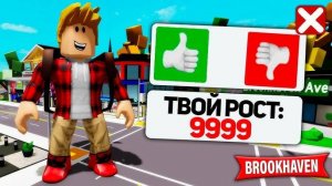 Брукхейвен РП 🏡 Роблокс! НОВЫЙ БАГ чтобы Стать ГИГАНТОМ в BrookHaven Roblox! Вау!!!
