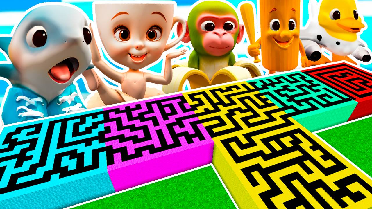 ЛАБИРИНТЫ ВСЕХ БЕЙБИ МЕМ БРЕЙНРОТ ЖИВОТНЫХ в МАЙНКРАФТ смотреть онлайн