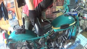 Мотоцикл Урал. Удобное сиденье.