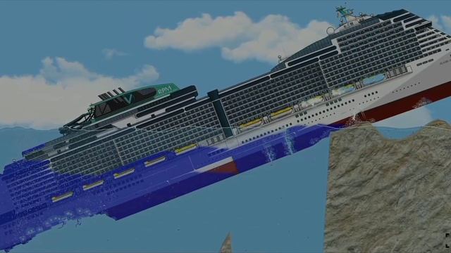 Крушение круизного лайнера "ОКЕАНИЯ 2" #sad #ship #water #games #floatingsandbox смотреть онлайн