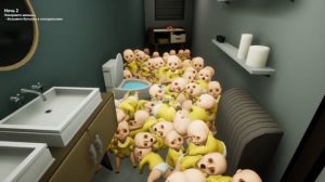 1000 ЛЫСЫХ В ТУАЛЕТЕ ?! ИГРА The Baby In Yellow