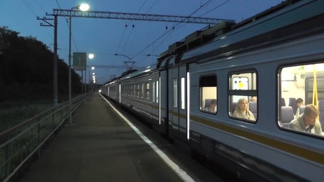 Электропоезд ЭД4М-0468 ЦППК платформа Сушкинская смотреть онлайн