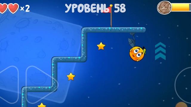 прохождение половины уровней в битве за луну 54-60 red ball 4