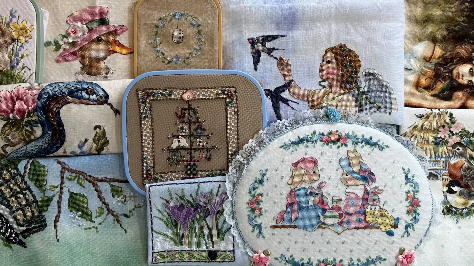 #55 Вышивальный апрель: 4 финиша, 4 старта и продвижения смотреть онлайн