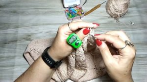 Женская футболка спицами "Светлая абрикоска" // Экспресс мастер класс//