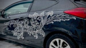 Аэрография на автомобиле