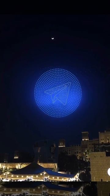 Павел Дуров устроил шоу дронов в небе над Дубаем в честь 1 миллиарда активных пользователей Telegram смотреть онлайн