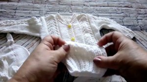 #вяжем спицами#вяжем на спицах#/Детский комбинезон  готов/