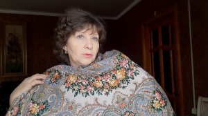 Жизель.Павловопосадский шерстяной платок