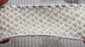 Узор спицами _Соты_ поворотными рядами, вяжем вмести каждый ряд, подробное видео для начинающих