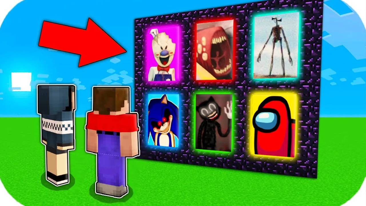 НУБ И ДЕВУШКА ПРО НАШЛИ НОВЫЕ ПОРТАЛЫ К МОНСТРАМ В МАЙНКРАФТ смотреть онлайн