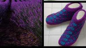 75. МК .# " ЛАВАНДА"# БЕСШОВНЫЕ СЛЕДОЧКИ # С ВЕЕРАМИ #НА ДВУХ СПИЦАХ