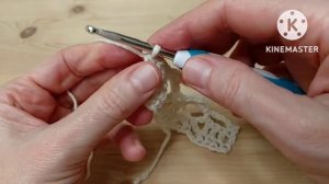 Ажурный узор крючком