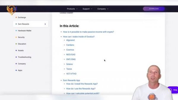 Exodus Wallet лучший кошелек для Стейкинга？ Обзор Exodus (2025)