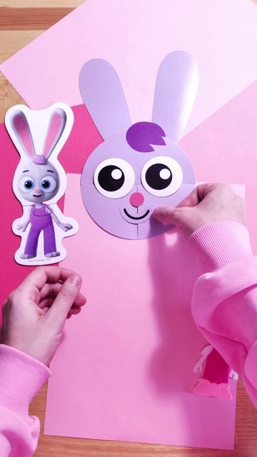 Собери и склей Зайчонка Скок ✂️🐰— аппликация для детей! — Цветняшки — head shoulders knees and toes смотреть онлайн