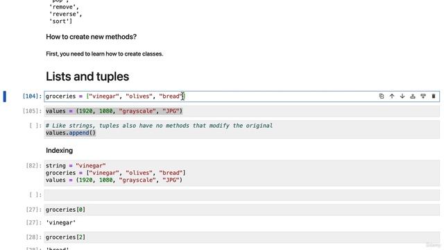 4. Methods, Lists, Tuples, Dictionaries смотреть онлайн