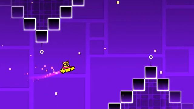 GeometryDash монеты на уровне Back on track смотреть онлайн
