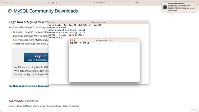 48.004 Installing MySQL On Mac