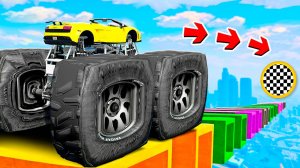 СМОЖЕТ ЛИ МОНСТР ТРАК ЛАМБА ПРОЕХАТЬ СЛОМАННУЮ ДОРОГУ В ГТА 5_ ЭКСПЕРИМЕНТ В ГТА 5!