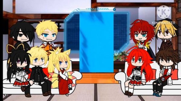 реакция персонажей DxD на Наруто как отец куны А Саске как дядя 3/5 часть
