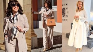 Модные, освежающие, элегантные образы для женщин 50+️.