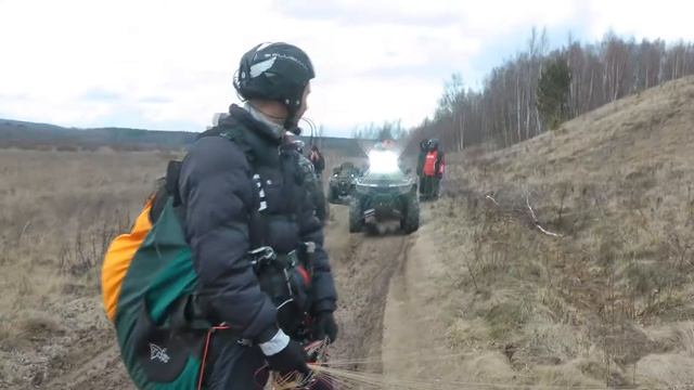 Paragliding , тренировка на горке смотреть онлайн