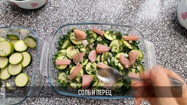 Ешь сколько захочешь! Запеканка из кабачков с мясом и овсянкой