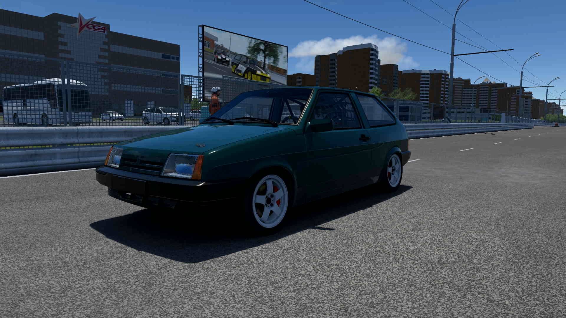 Тольятти-Ринг - отмечаем 40 лет Лада спутник - Assetto Corsa - на руле MOZA R5 смотреть онлайн