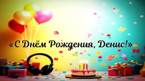 🎉 С ДНЁМ РОЖДЕНИЯ, ДЕНИС! 🎉  |  🎵 Именная песня для Дениса