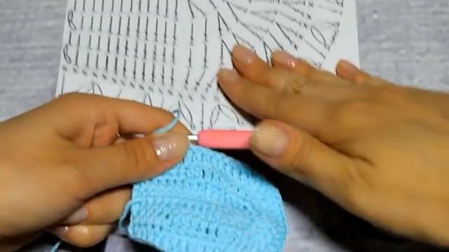 Чепчик для новорожденного крючком (часть 1) / Crochet baby bonnet смотреть онлайн