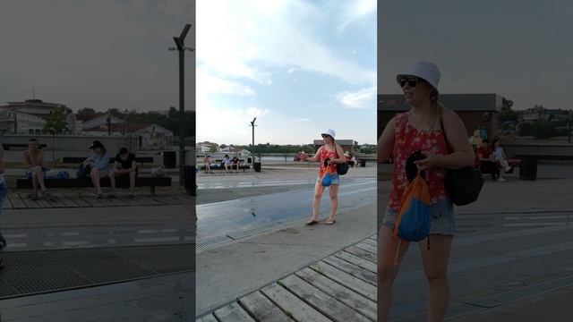 НАБЕРЕЖНЫЕ ЧЕЛНЫ ,ДЕТИ СПАСАЮТСЯ ОТ ЖАРЫ