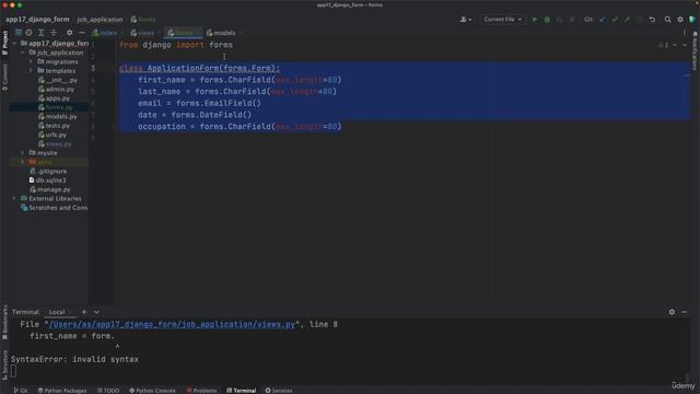 53.003 Creating A Form Model