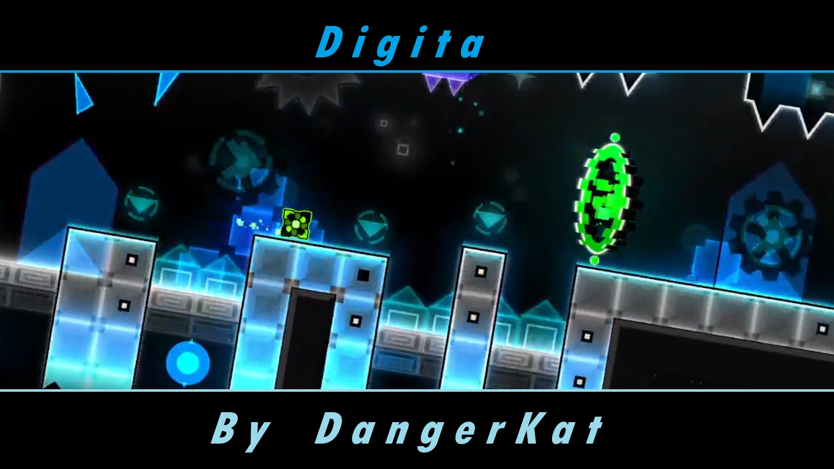 Digita By DangerKat I Daily Level I Harder Level I Geometry Dash.