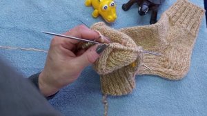 Мужские носки 🧦 с отдельной укреплённой подошвой спицами