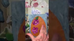 Пасхальное яичко в технике пластилинография. часть 2