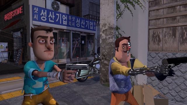 Привет Сосед Терминатор Т 800 против Т 1000 спасение Ника Рота в Hello Neighbor Сосед Терминатор смотреть онлайн