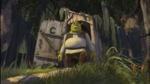 Шрек выходит из туалета под разные песни