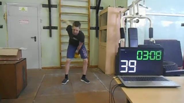 Гиревой спорт. Герасимов Максим 2005 г. 4 этап Онлайн Кубка мира 