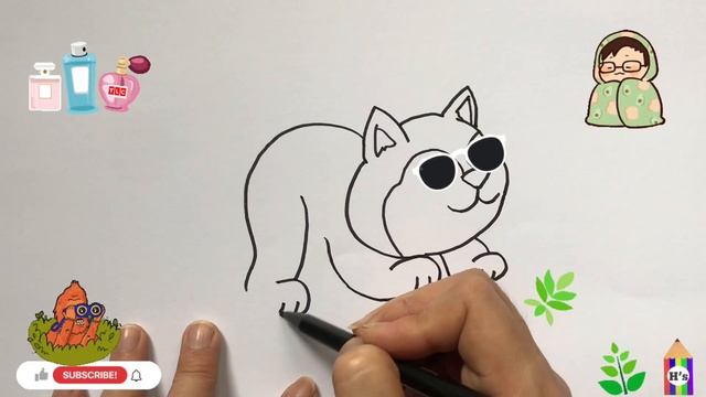 How To Draw a Cute Husky | Bolalar uchun husky rasm chizish | рисуем хаски для детей смотреть онлайн