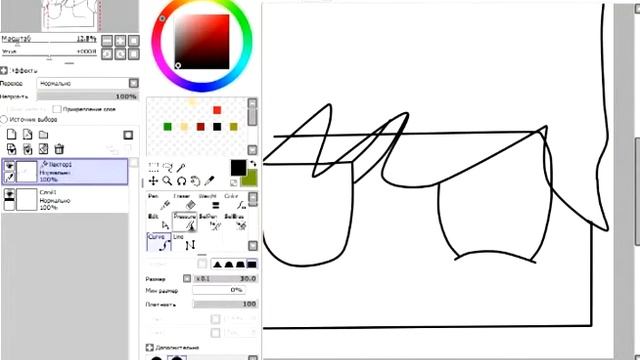 Копия видео "TuToRiAl | Как сделать арт в Paint tool sai?" смотреть онлайн