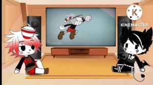 Реакция на Бенди и Капхеда Cuphead vs Bendy (Gacha Club Edition)