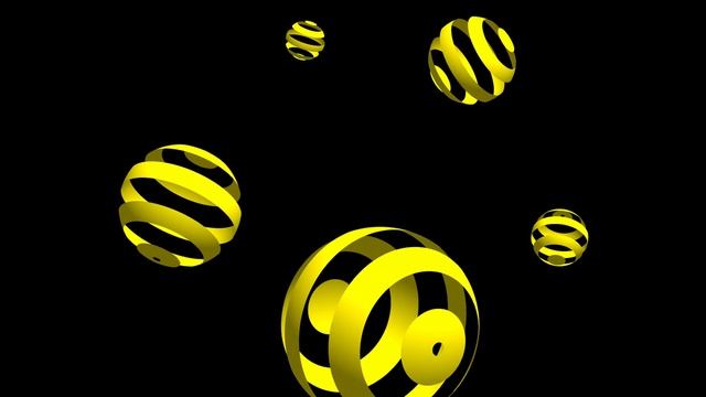 Жёлтые абстрактные вращающиеся шары видеофон,футаж / background, futage abstract rotating balls смотреть онлайн