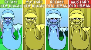 Incredibox Sprunki | New Human Retake VS Mustard VS Old Human Retake VS Mustard😈