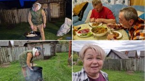 ЮРА ПРИГОТОВИЛ ВКУСНЫЙ ПЛОВ, ДАЖЕ ЛЁШИК ПРОСНУЛСЯ И ПРИШЕЛ ПРОБОВАТЬ, А УТРОМ ОТМЫВАЛИ КАЗАН.