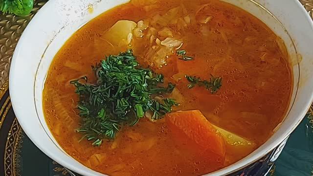 Узбекский суп с капустой🔥🔥 Карам шурпа! Наваристый очень вкусный🔥🔥 смотреть онлайн