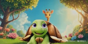 Мультик про жирафа и черепаху.