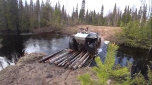 Весенние покатухи по тайге на вездеходе