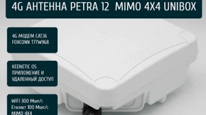 Уличная 4G Точка доступа MIMO 4X4 модем CAT 16 Keenetic.