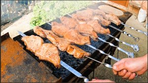 Шашлык из свинины антрекот!Сочный и ароматный деликатес.
