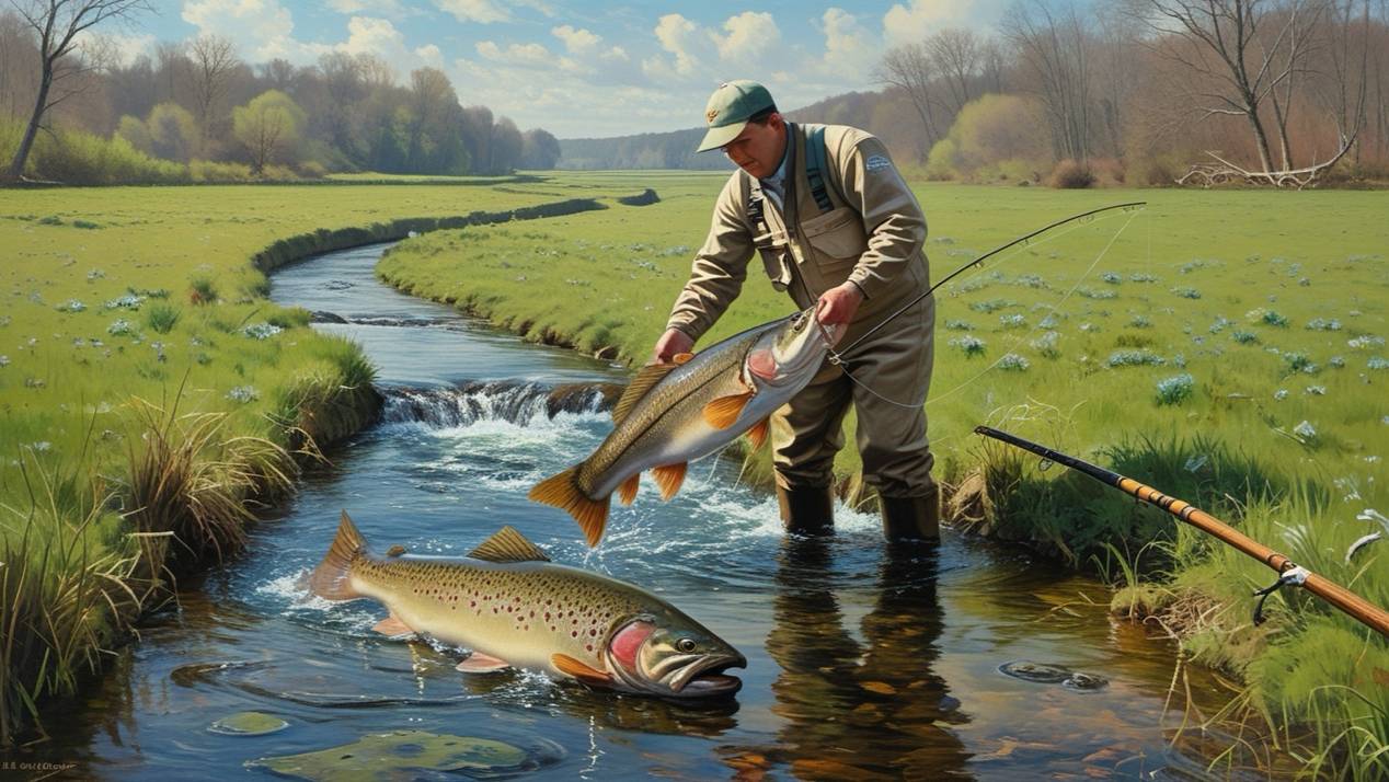 Килограммовые РЫБИНЫ из ручья! смотреть онлайн